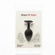 Анальная пробка Roses Til' Dawn Silicone Anal Plug Medium, черная, Черный
