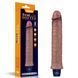Вібратор Lovetoy Real Softee 9.5 Platinum Silicone, коричневий, Коричневий