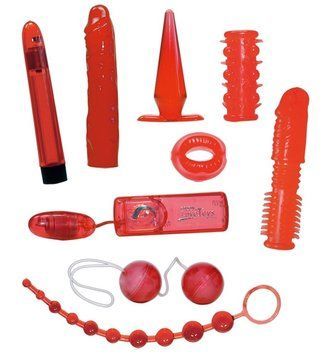 Набір із 9 іграшок Red Roses Set, Червоний