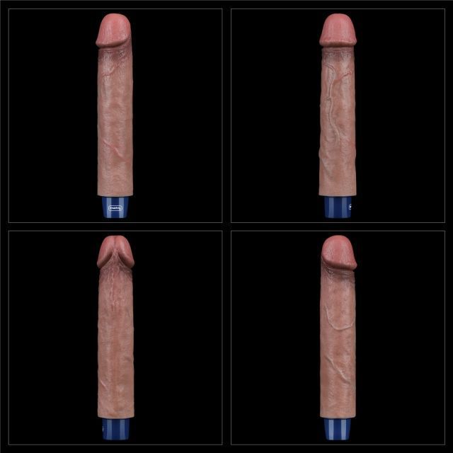 Вібратор Lovetoy Real Softee 9 Platinum Silicone, коричневий, Коричневий