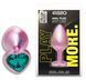 Анальная пробка с кристаллом EGZO - Pink Perl Heart Plug Marine, size S, Розовый