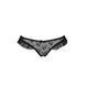 Трусики с оборками DONIA THONG black XXL/XXXL - Passion Exclusive