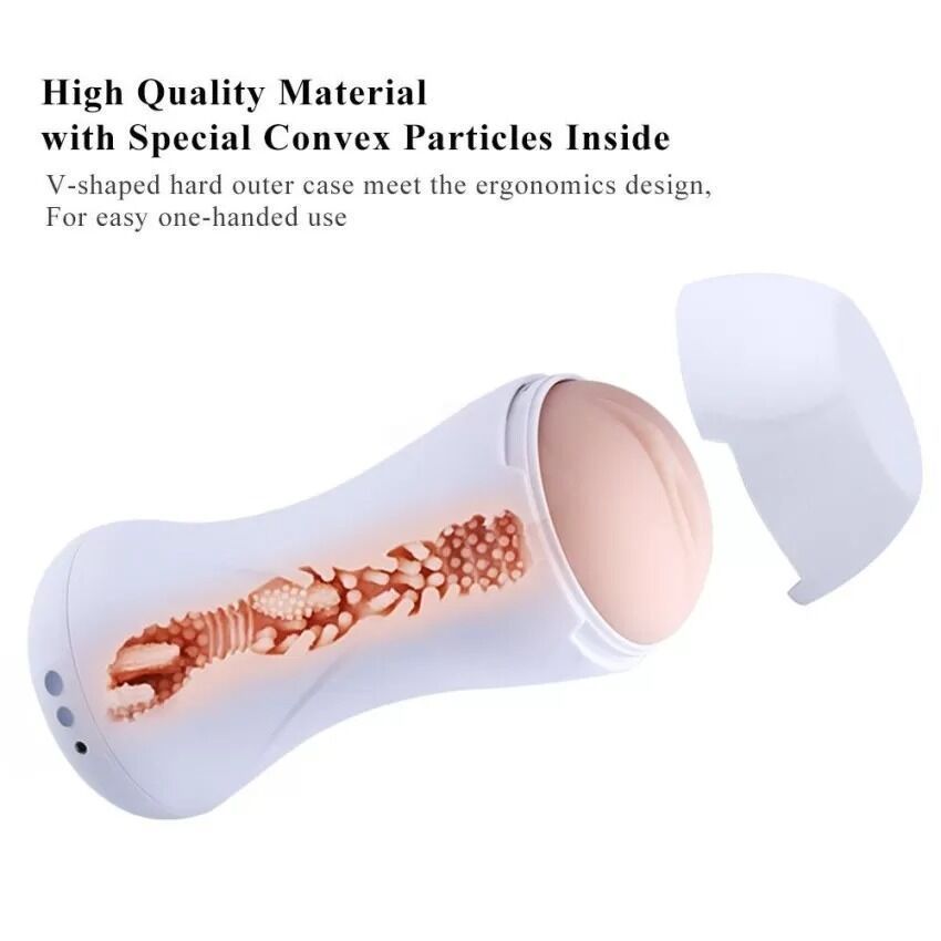 Мастурбатор с вибрацией Hismith Male Masturbation Cup For Premium Sex Machine Device, телесный
