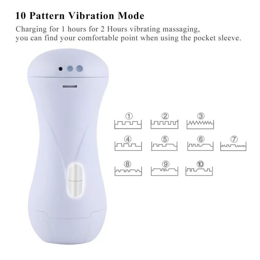 Мастурбатор с вибрацией Hismith Male Masturbation Cup For Premium Sex Machine Device, телесный