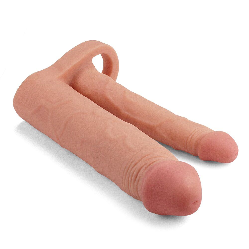 Насадка на пенис - Pleasure X Tender Double Penis Sleeve Add 2"
