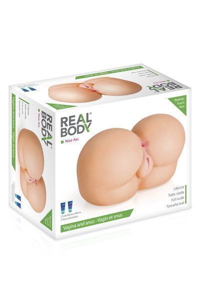 Мастурбатор полуторс Real Body - Hot Girl, два входа, телесный