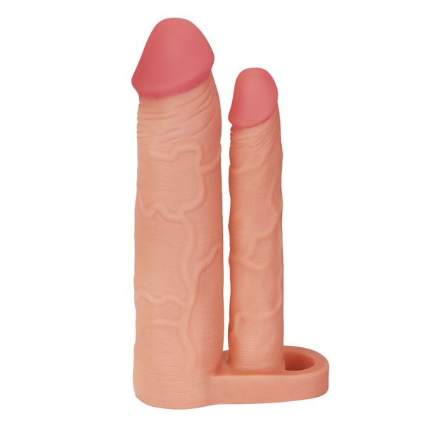 Насадка на пенис Pleasure X Tender Double Penis Sleeve Add 2