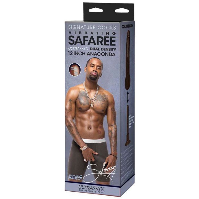 Фаллос-вибратор Safaree Samuels 12 Inch Cock - ULTRASKYN