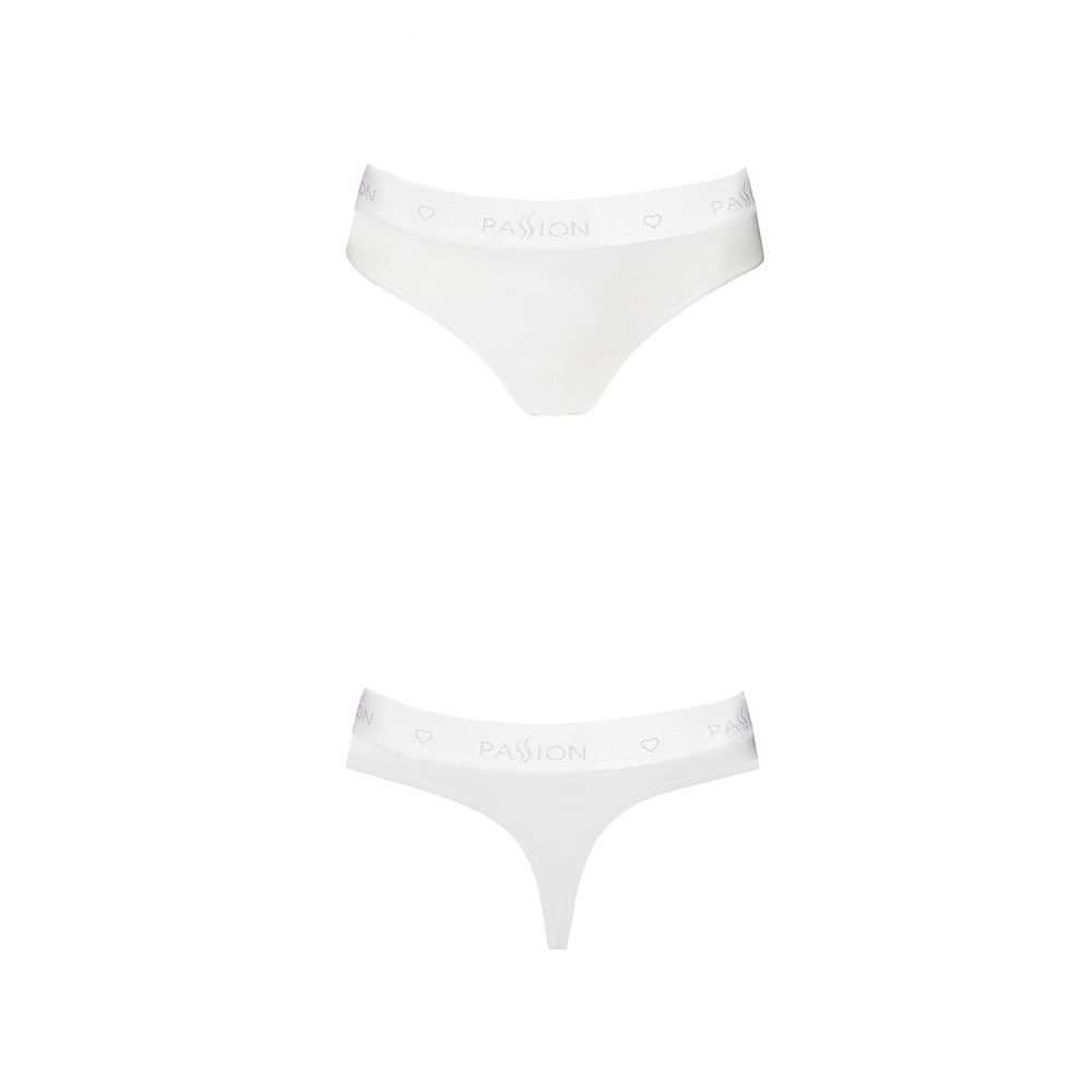 Трусики-бразилиана из хлопка Passion PS005 PANTIES white, size M
