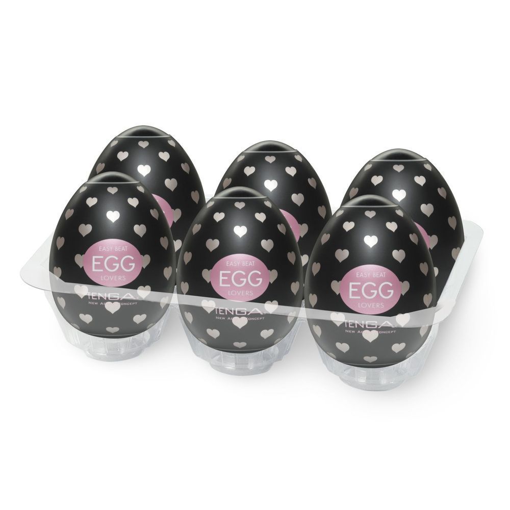 Мастурбатор яйце Tenga Egg Lovers (Сердечки), Прозрачный