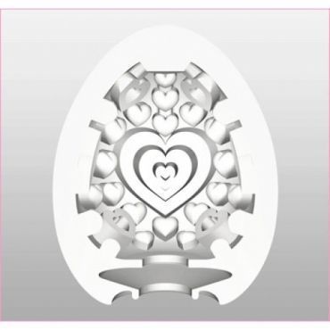 Мастурбатор яйце Tenga Egg Lovers (Сердечки), Прозрачный
