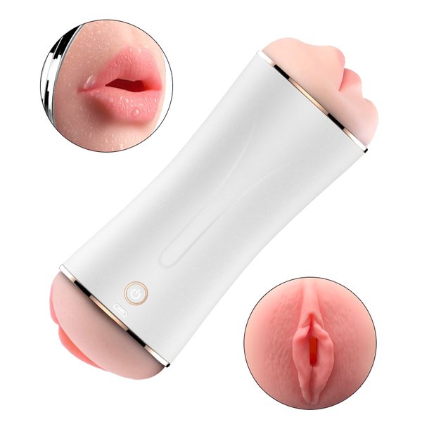 Двосторонній мастурбатор з вібрацією вагіна Masturbation Cup USB