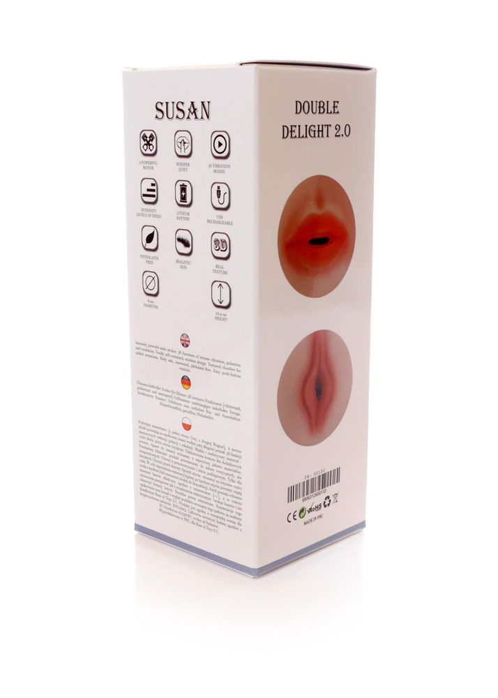 Мастурбатор  SUSAN Double Delight 2.0 - 36 functions USB
