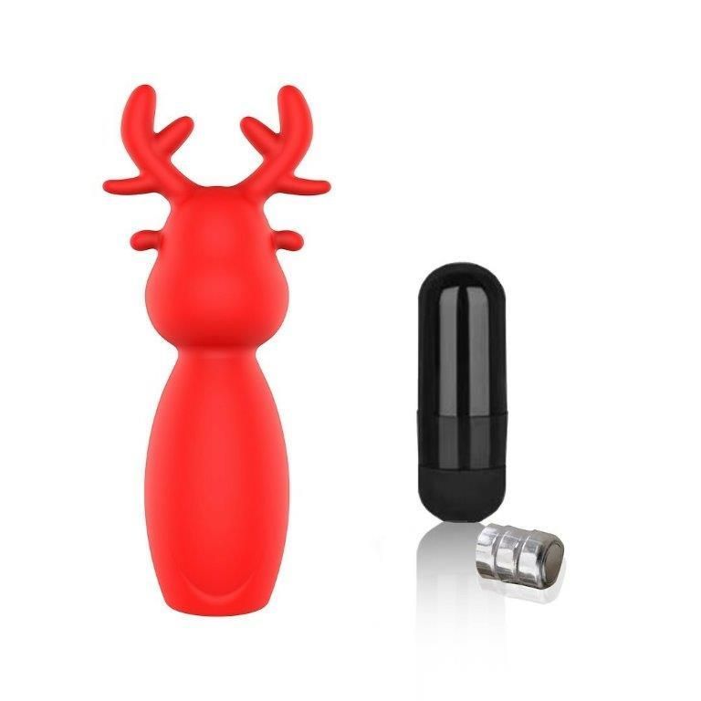 Sweet Play Mini Reindeer Vibrator A10 &mdash; кліторальний вібратор-олень, Червоний