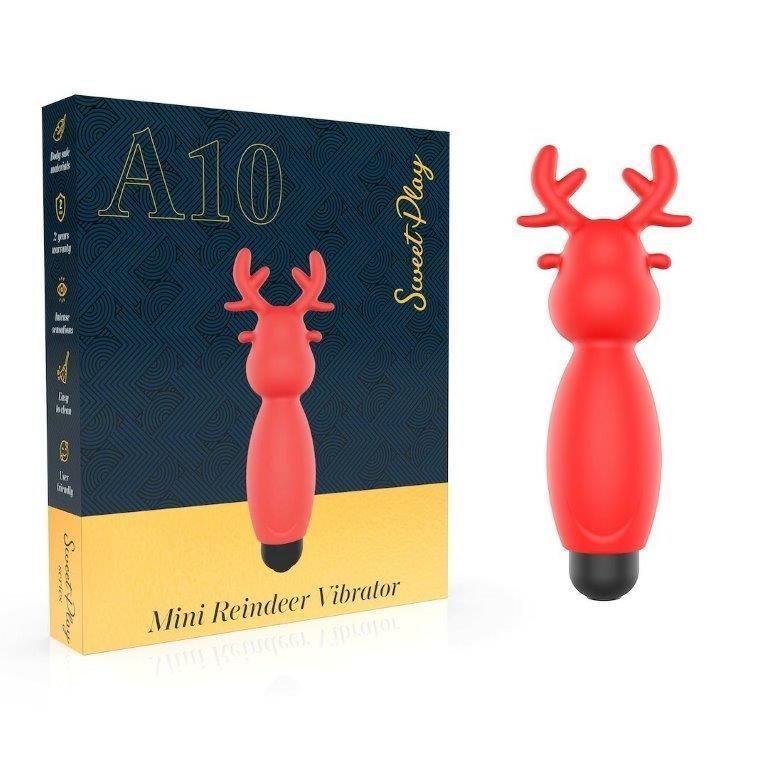 Sweet Play Mini Reindeer Vibrator A10 &mdash; кліторальний вібратор-олень, Червоний