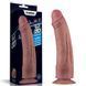 Вібратор Lovetoy Dual Density Power Cock 10.5, коричневий, Коричневий