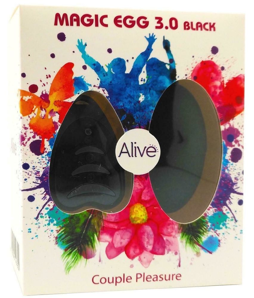 Віброяйце Alive Magic Egg 3.0 Black з пультом ДК, на батарейках