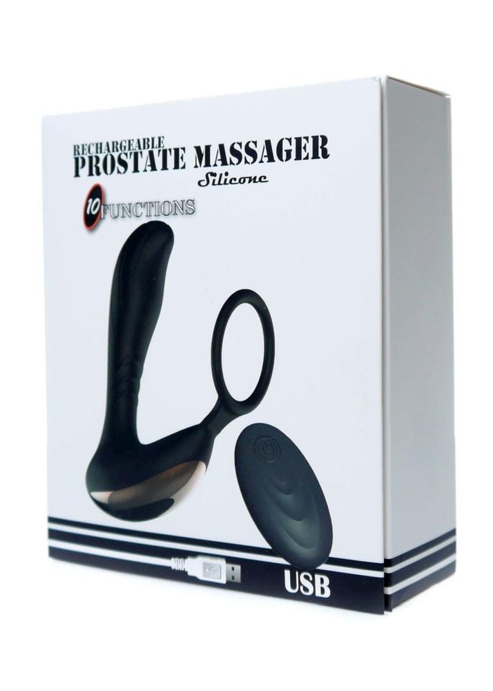 Вібростимулятор простати Boss Series Rechargeable Prostate Massager, чорний