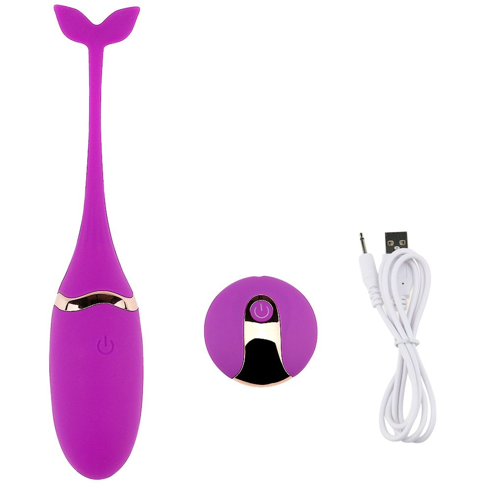 Виброяйцо с пультом управления Vibratong egg (purple) USB