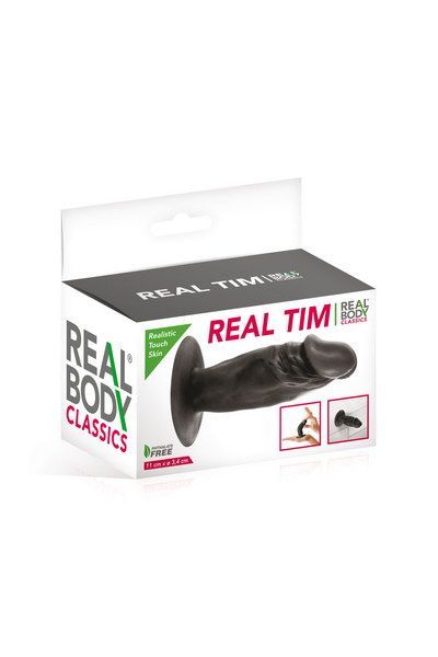 Фаллоимитатор с присоской Real Body - Real Tim Black
