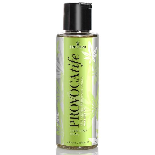Масажна олія Sensuva: Provocatife Hemp Oil Infused Massage (125 мл) з феромонами та олією конопель