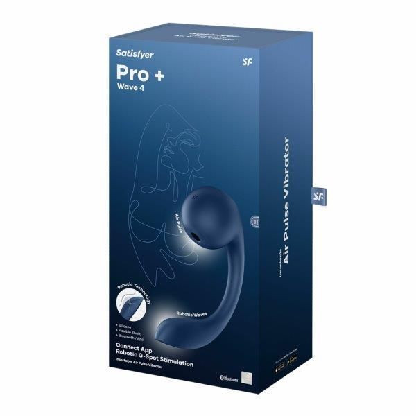 Вібратор для точки G Satisfyer Pro+ Wave 4, Синий