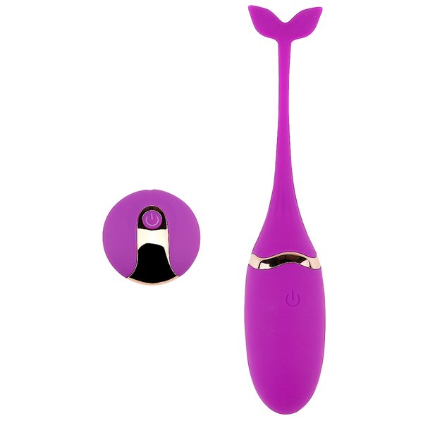 Виброяйцо с пультом управления Vibratong egg (purple) USB