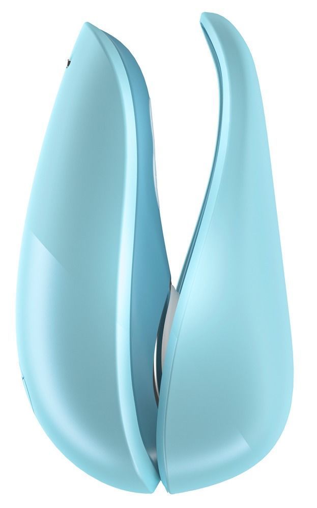 Вакуумний кліторальний стимулятор Womanizer Liberty Blue, магнітна кришка, 2 насадки