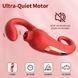 Вібратор - Merfi, 10 Vibration Functions, 10 Frequency Tongue Licking USB, Червоний