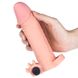 Удлиняющая насадка на пенис Pleasure X-Tender Vibrating Penis Sleeve Add 2 "Flesh (Y055)