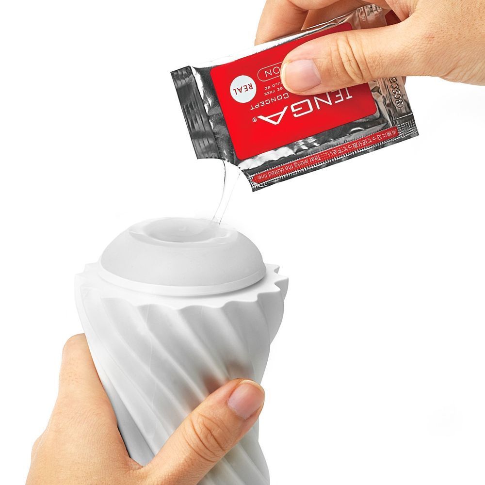 Мастурбатор Tenga FLEX Silky White, Белый