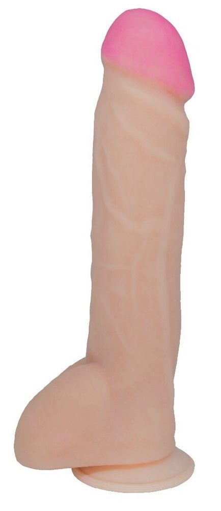 Фаллоимитатор EGZO Ciberskin DS007 ( 20 см х 5 см ), телесный