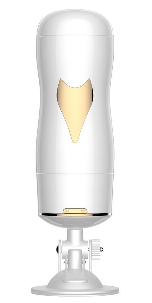 Двусторонний мастурбатор с вибрацией и звуковым сопровождением Foxshow Double-Sided Vibrating Masturbation Cup KQ White, WYS-KQ White, Білий