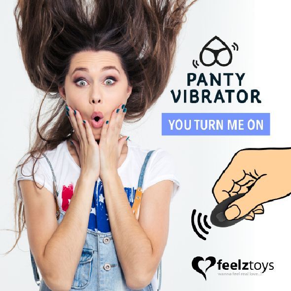 Вибратор в трусики FeelzToys Panty Vibrator Purple с пультом ДУ