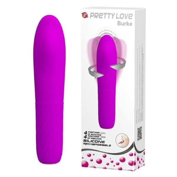 Вибратор Pretty Love Burke, 4 vibration functions 4 rotation functions Memory function, Фиолетовый