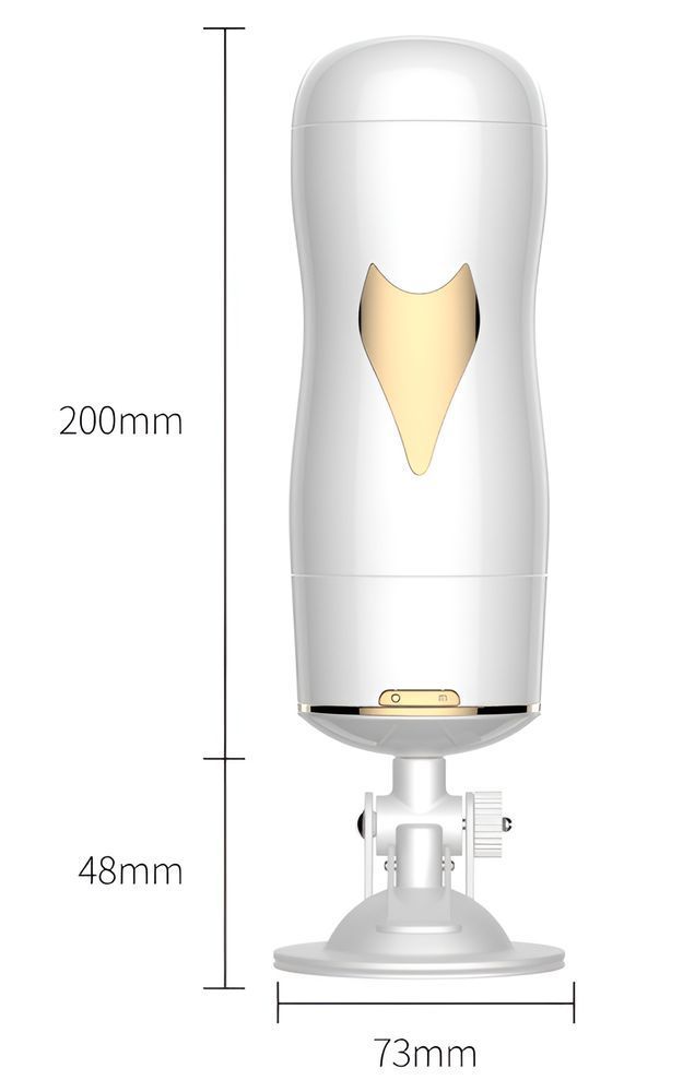Двусторонний мастурбатор с вибрацией и звуковым сопровождением Foxshow Double-Sided Vibrating Masturbation Cup KQ White, WYS-KQ White, Білий