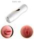Двусторонний мастурбатор с вибрацией и звуковым сопровождением Foxshow Double-Sided Vibrating Masturbation Cup KQ White, WYS-KQ White, Білий