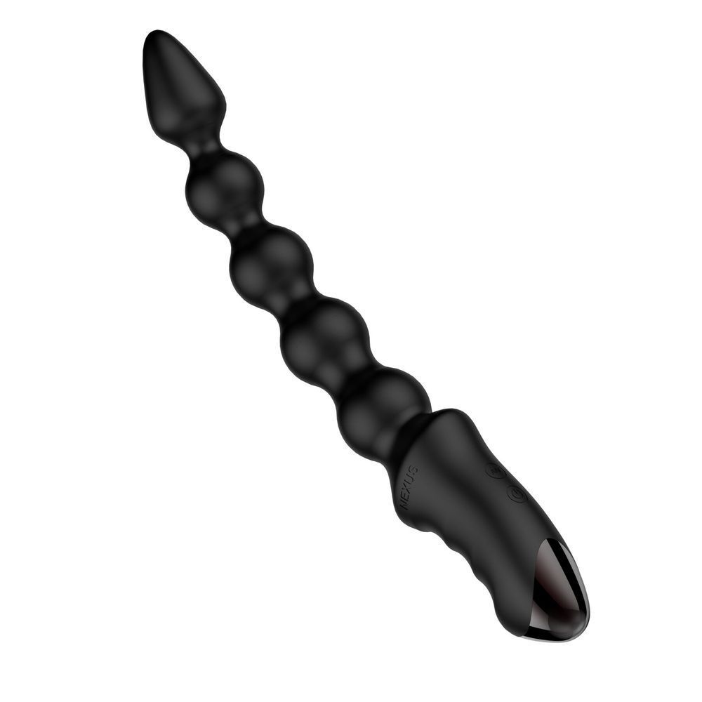 Анальний вібратор-буси Nexus BENDZ Bendable Vibrator Probe Edition, ефект пам'яті форми, Черный