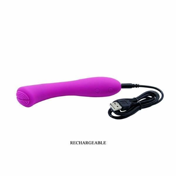 Вибратор для точки G Pretty Love LEN, USB 30 Function, Фиолетовый