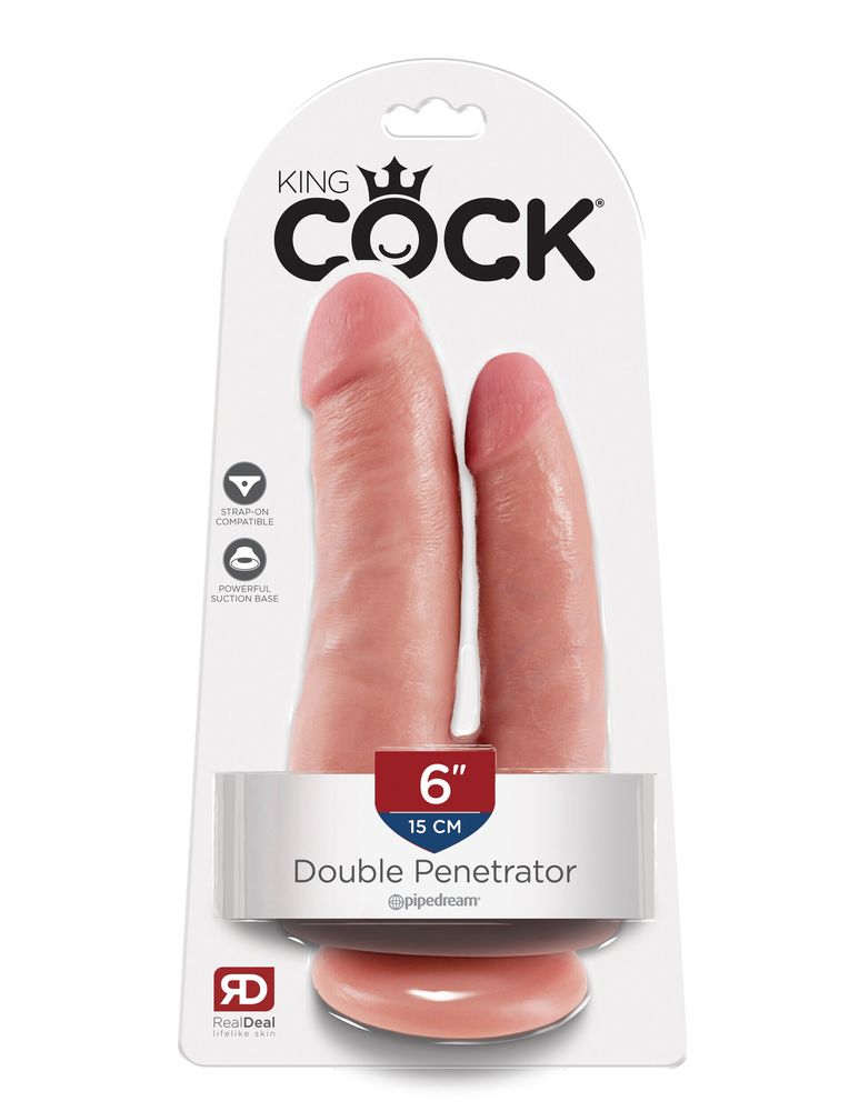 Фаллоимитатор Pipedream King Cock+ Dual Density Double Penetrator