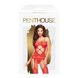 Бодістокінг з вирізом на животику Penthouse - Hot Nightfall Red XL