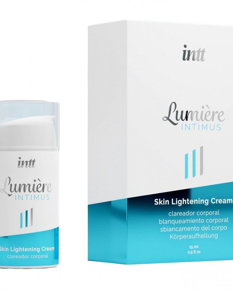 Крем для освітлення шкіри Intt Lumiere(15 мл) для усього тіла і інтимних зон, накопичувальний ефект