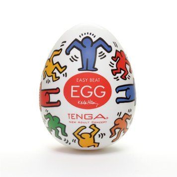 Мастурбатор яйце Tenga Keith Haring EGG Dance, Прозрачный