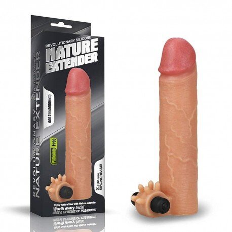 Насадка на пенис - Vibrating Nature Extender Add 2"