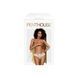 Трусики-бразиліана Penthouse Adore Me L/XL White, квіткове мереживо, тонкі ремінці, бантики