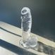 Прозорий фалоімітатор з присоскою Alive Jelly Dildo Pepito, Прозрачный